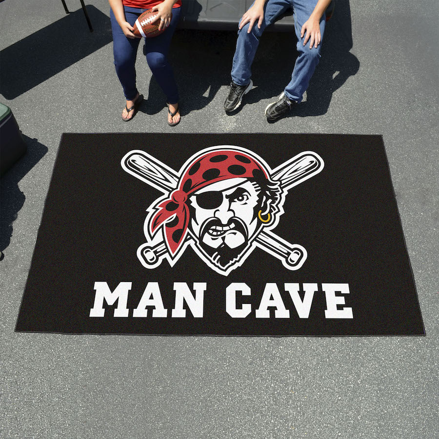 Pittsburgh Pirates ALT LOGO UTILI-MAT 60 x 96 MAN CAVE Rug