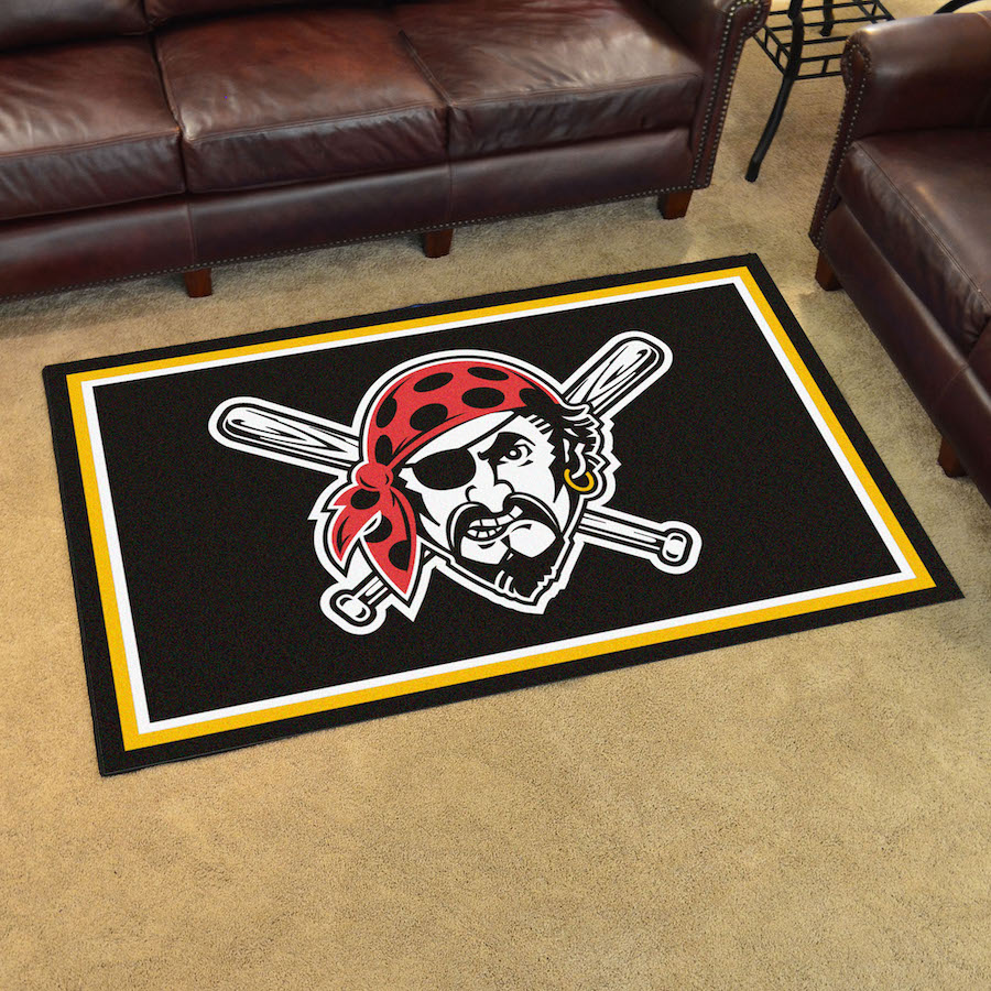 Pittsburgh Pirates ALT LOGO 4x6 Area Rug