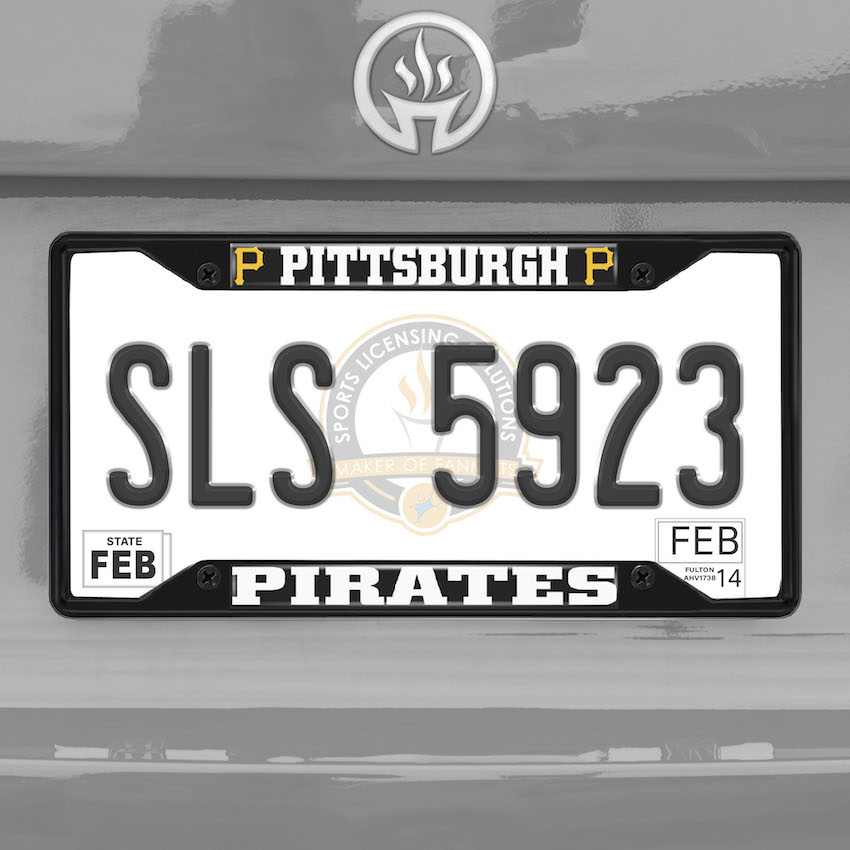 Pittsburgh Pirates Black License Plate Frame