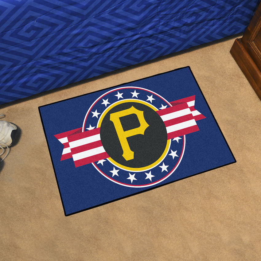 Pittsburgh Pirates 20 x 30 PATRIOTIC Starter Floor Mat