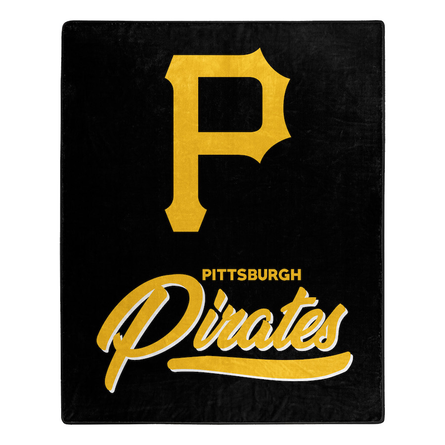 Pittsburgh Pirates Plush Fleece Raschel Blanket 50 x 60