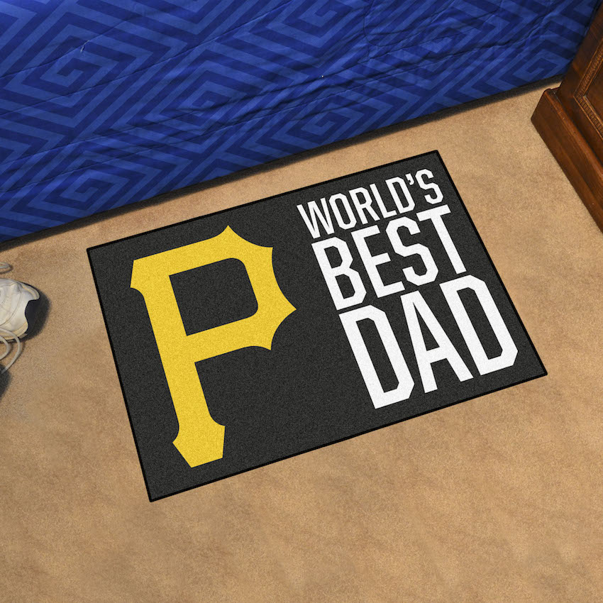 Pittsburgh Pirates 20 x 30 WORLDS BEST DAD Floor Mat