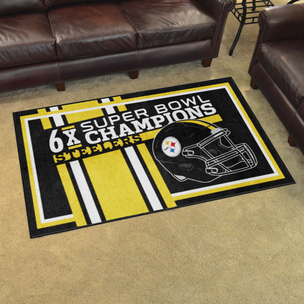 Pittsburgh Steelers 4 x 6 DYNASTY Area Rug