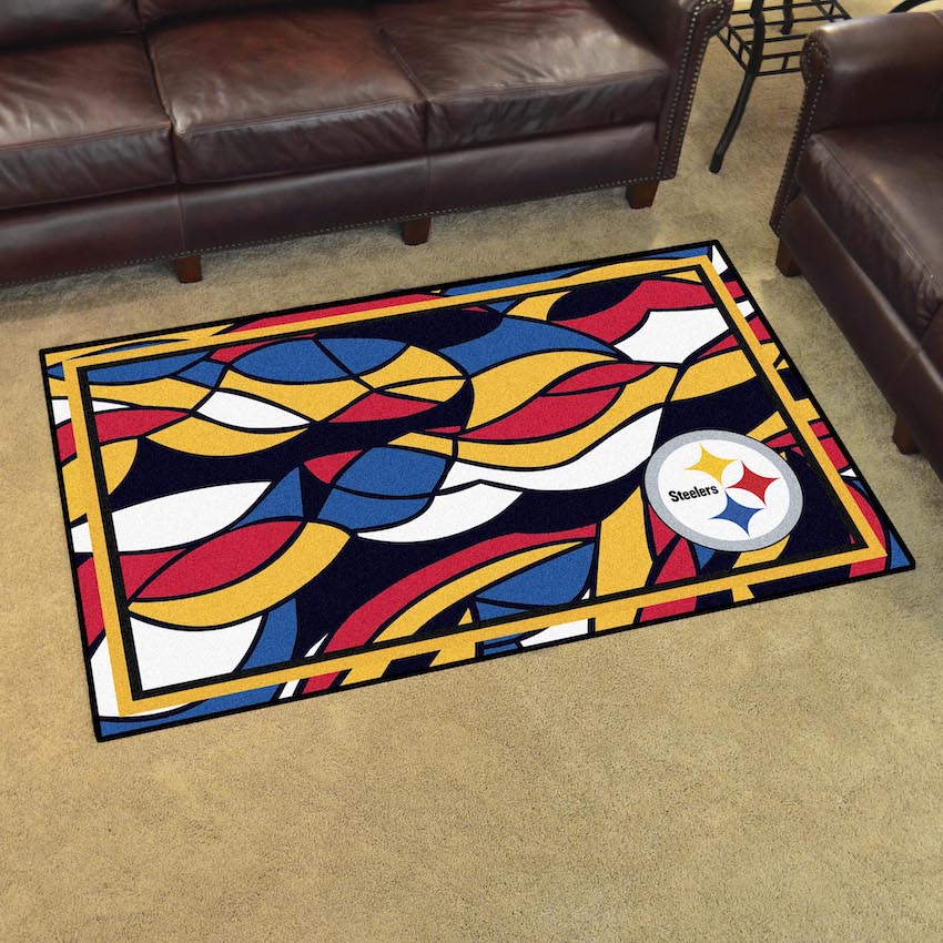 Pittsburgh Steelers 4x6 Quick Snap Area Rug