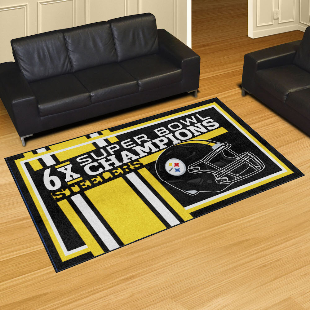 Pittsburgh Steelers 5 x 8 DYNASTY Area Rug