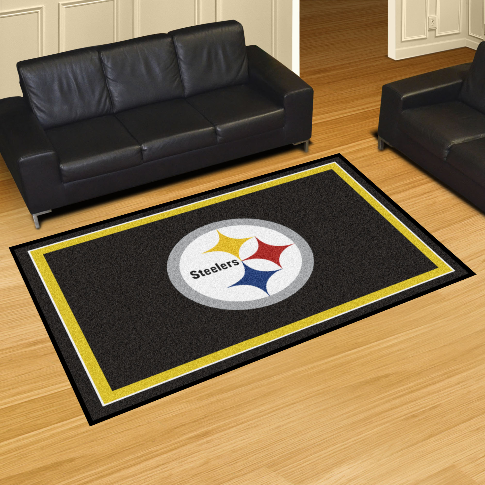 Pittsburgh Steelers 5x8 Area Rug