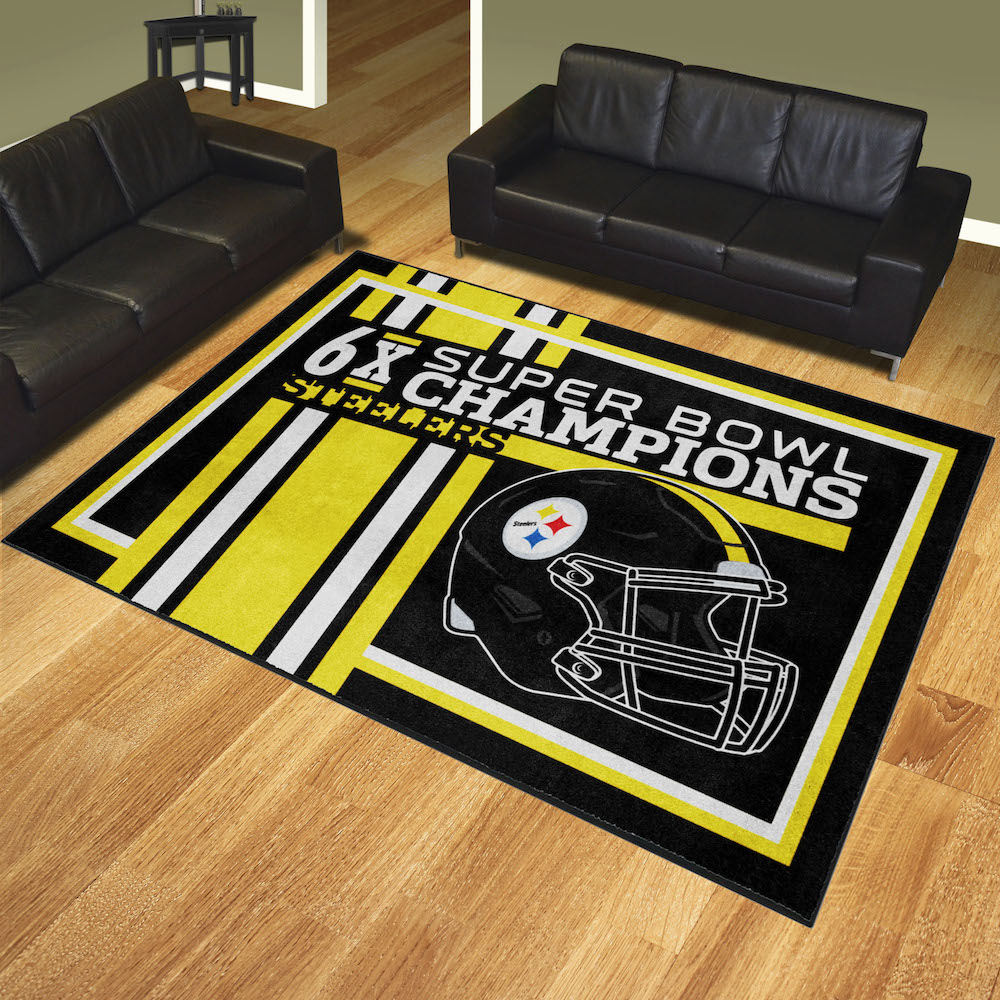 Pittsburgh Steelers 8 x 10 DYNASTY Area Rug