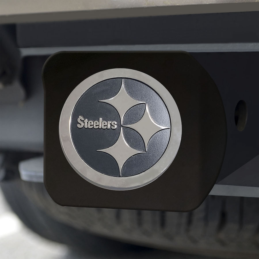 Pittsburgh Steelers ALT LOGO BLACK Trailer Hitch Cover