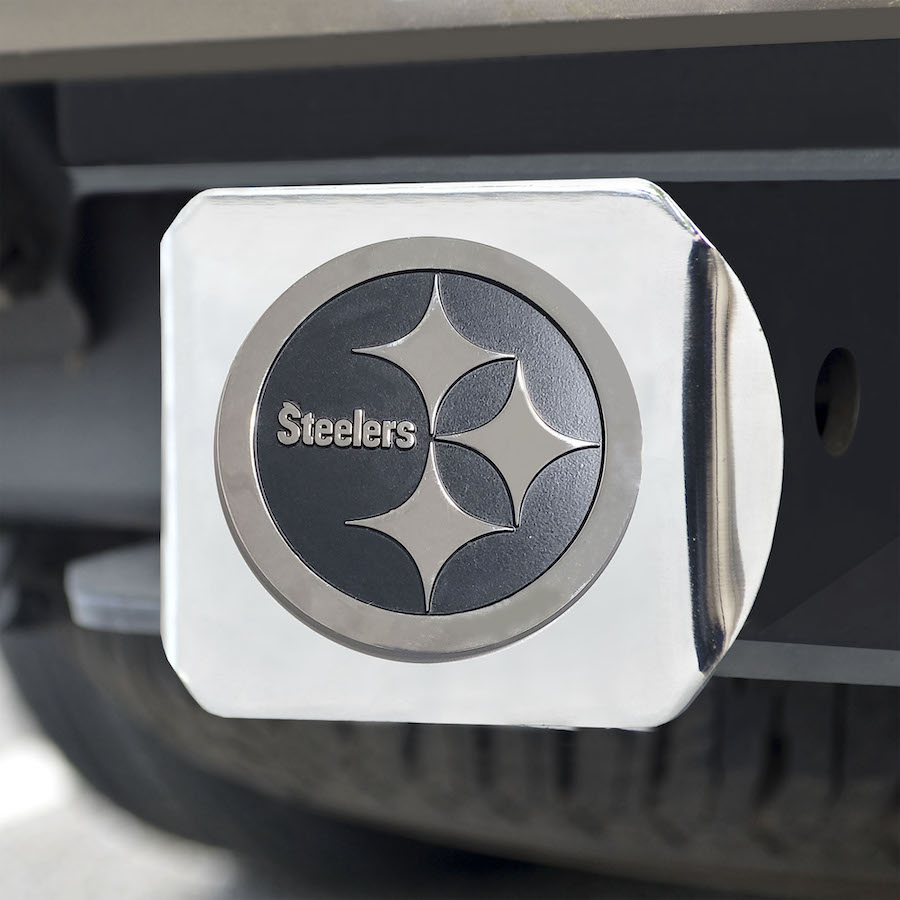 Pittsburgh Steelers ALT LOGO Chrome Trailer Hitch Cover