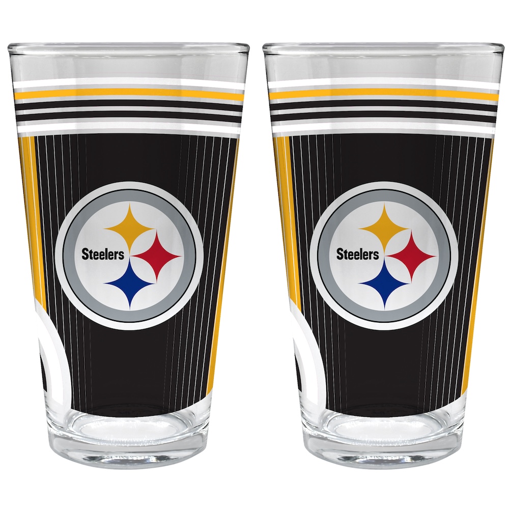 Pittsburgh Steelers COOL VIBES 2 pc Pint Glass Set