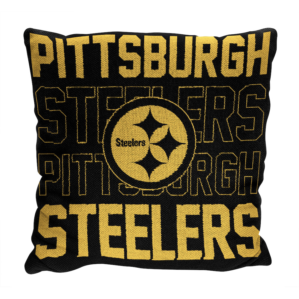 Pittsburgh Steelers Stacked 20 x 20 Woven Pillow