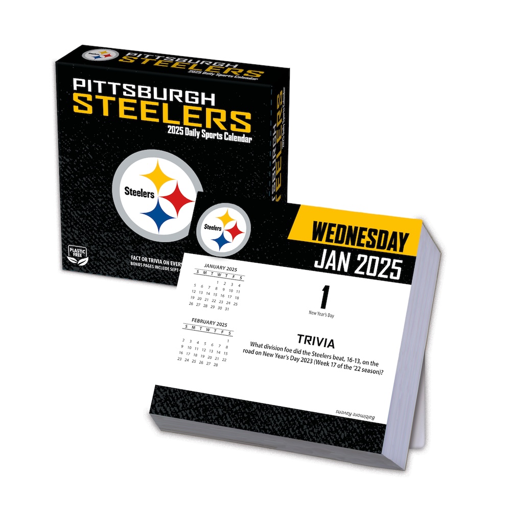 Pittsburgh Steelers 2025 NFL Page-A-Day Box Calendar