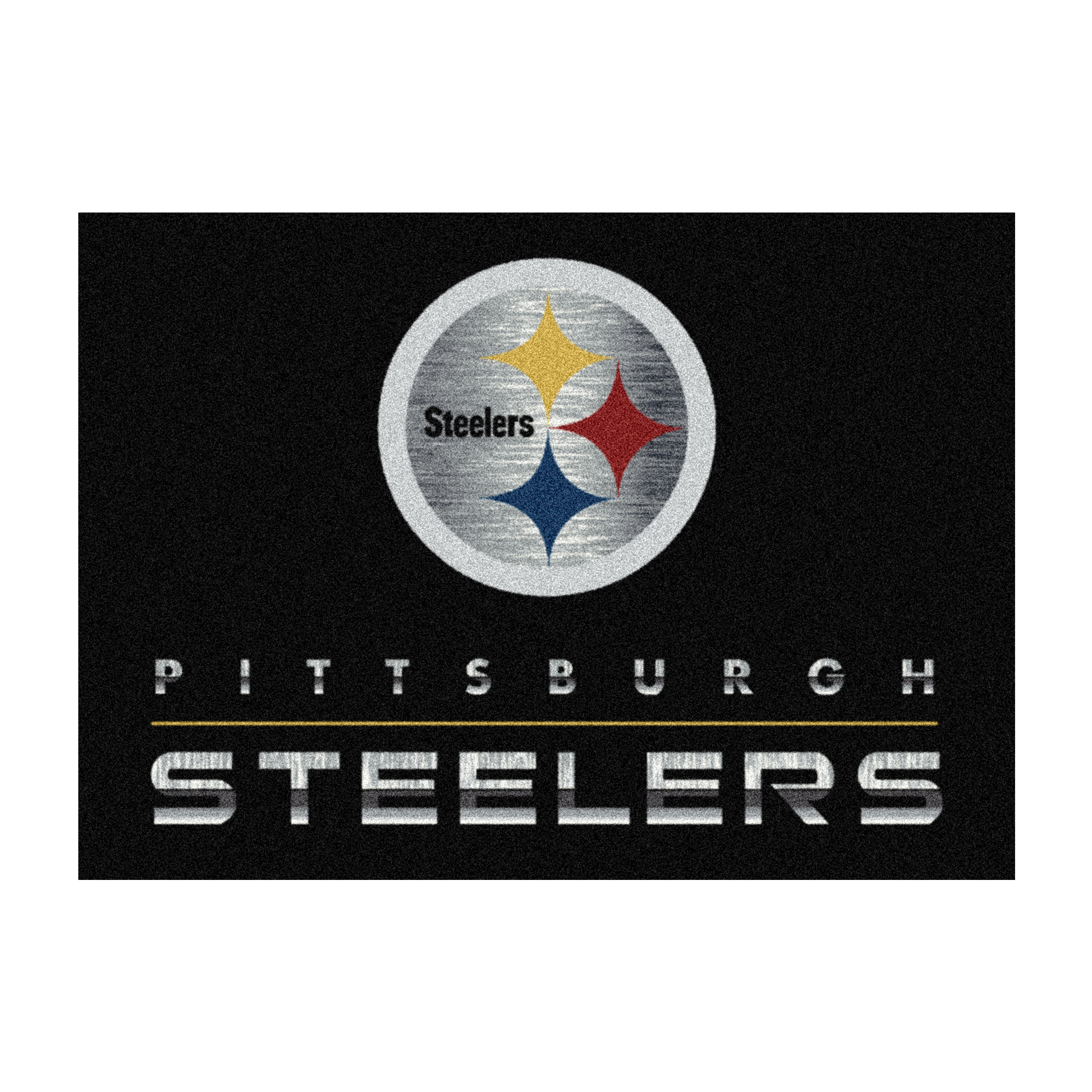 Pittsburgh Steelers 6 X 8 CHROME Rug