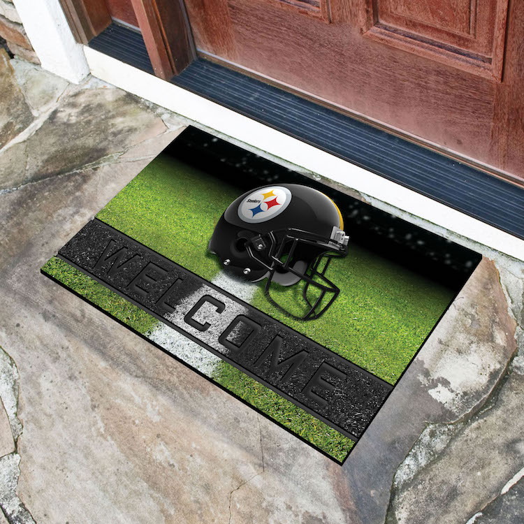 Pittsburgh Steelers Recycled Crumb Rubber Door Mat