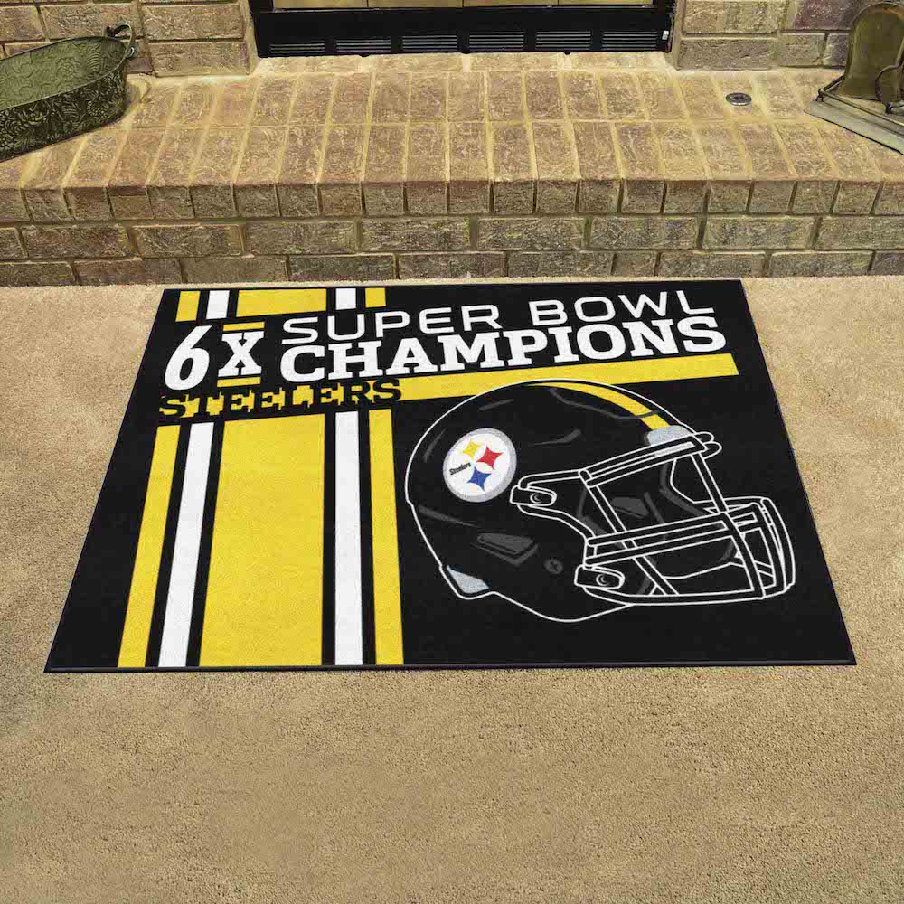 Pittsburgh Steelers DYNASTY Floor Mat - 34 x 43 inch All Star style