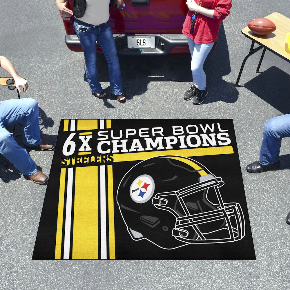 Pittsburgh Steelers DYNASTY Floor Mat - 60 x 72 inch Tailgater style