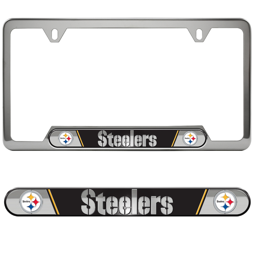 Pittsburgh Steelers Embossed License Plate Frame