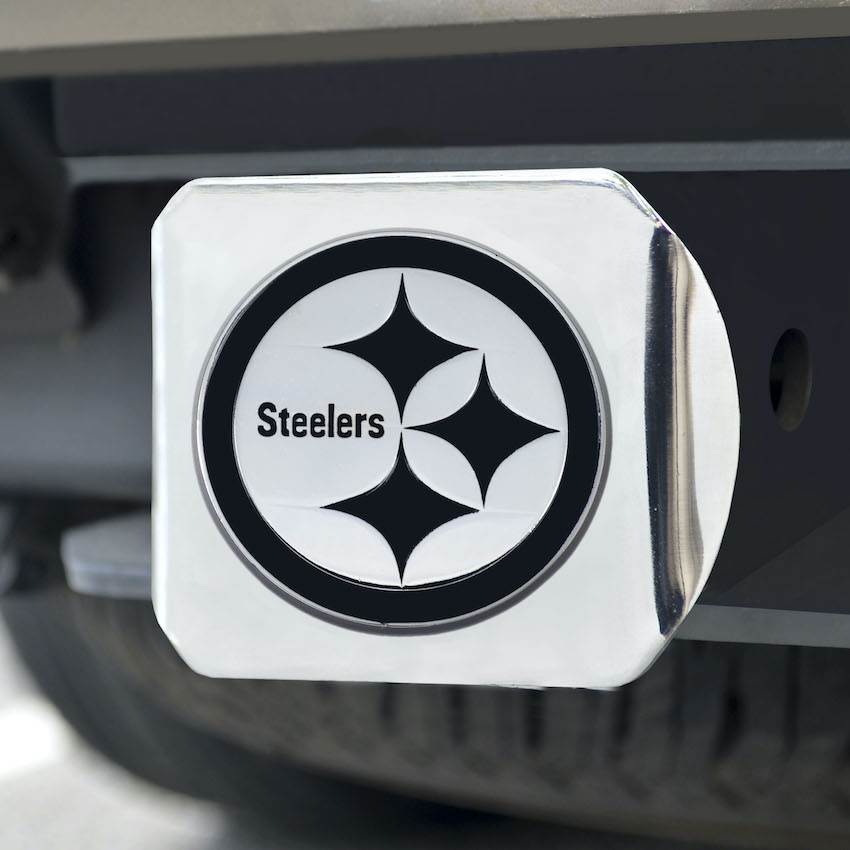 Pittsburgh Steelers Chrome Trailer Hitch Cover