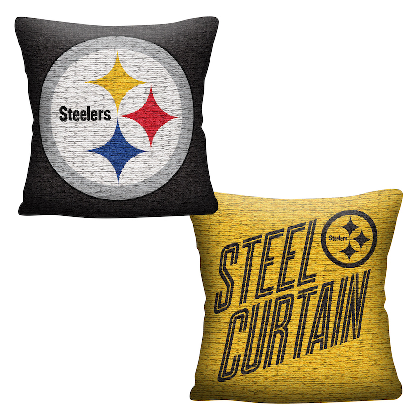 Pittsburgh Steelers Double Sided INVERT Woven Pillow