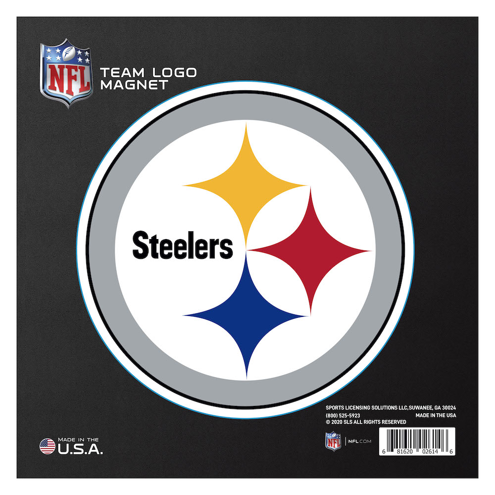 Pittsburgh Steelers Large Team Logo Magnet - Indoor Outdoor