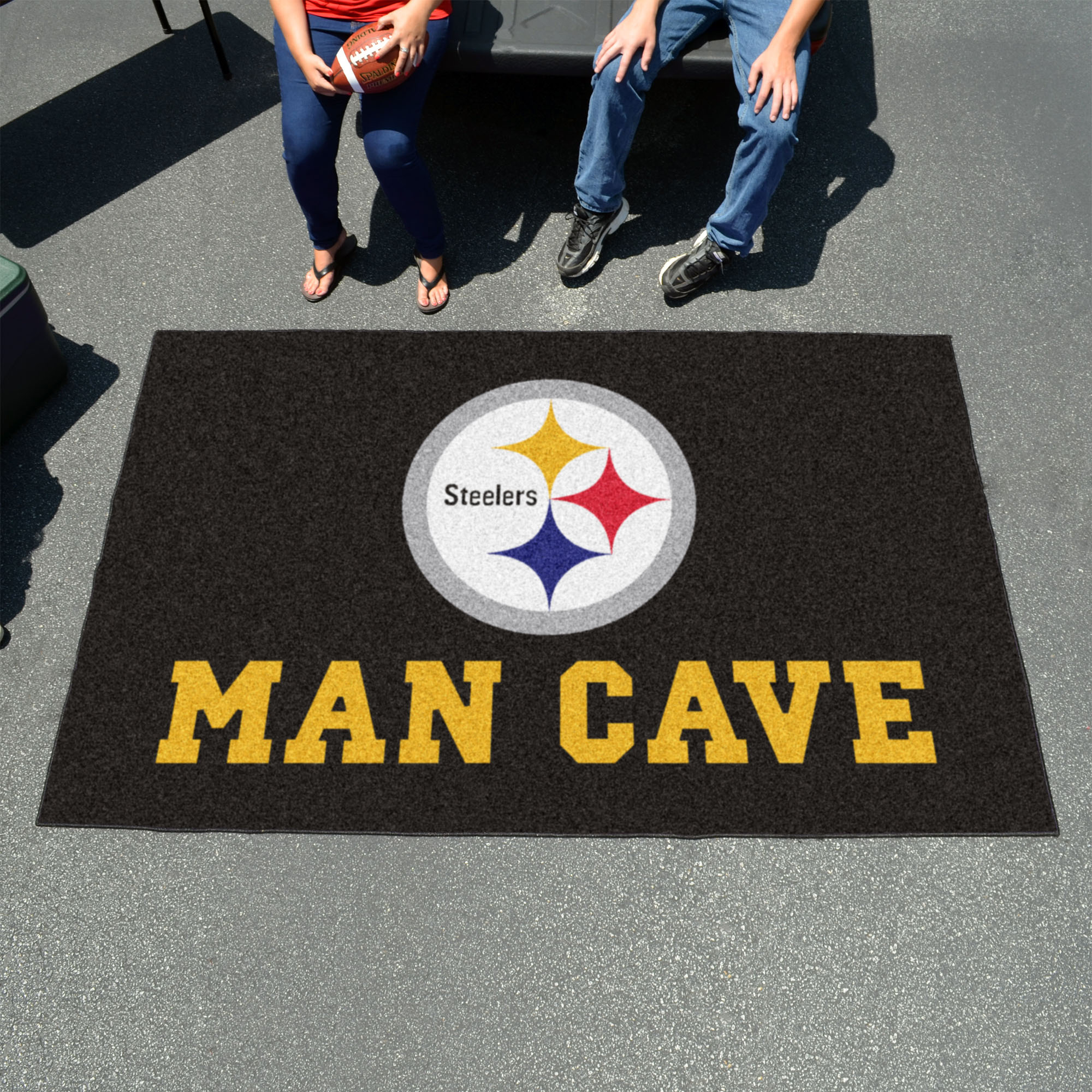 Pittsburgh Steelers UTILI-MAT 60 x 96 MAN CAVE Rug