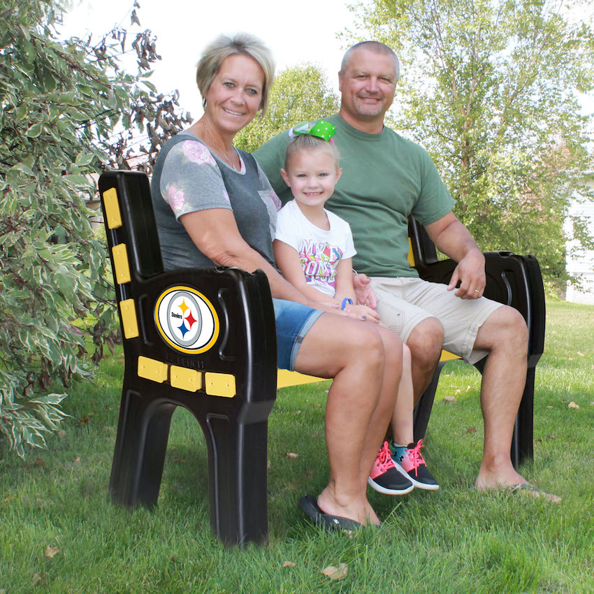 Pittsburgh Steelers Park Bench