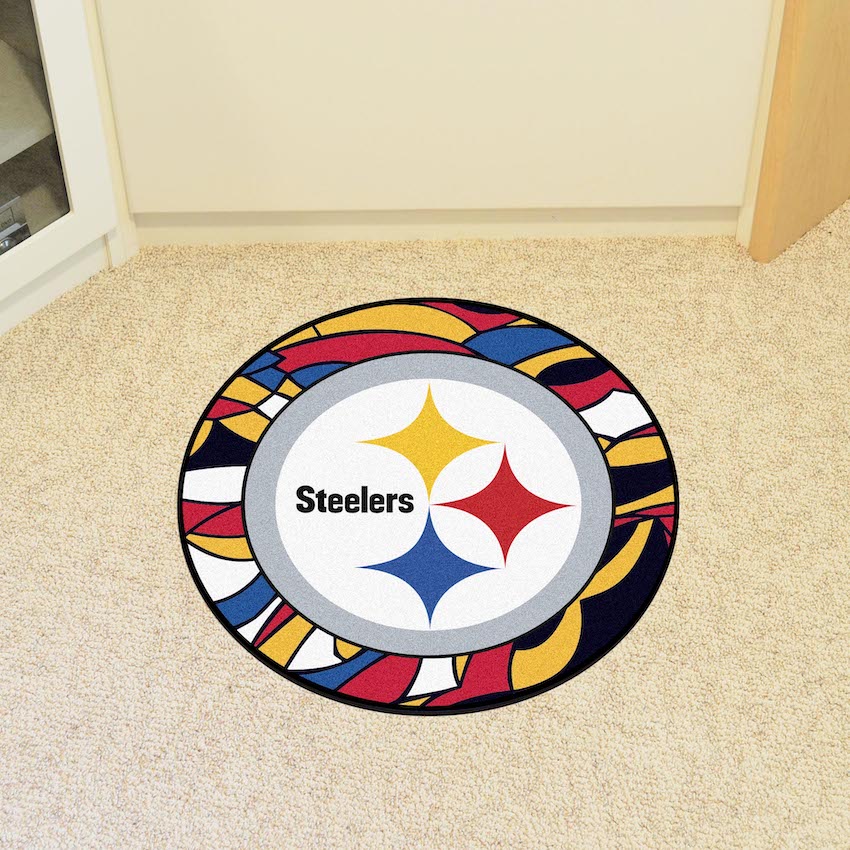 Pittsburgh Steelers Quick Snap Roundel Mat