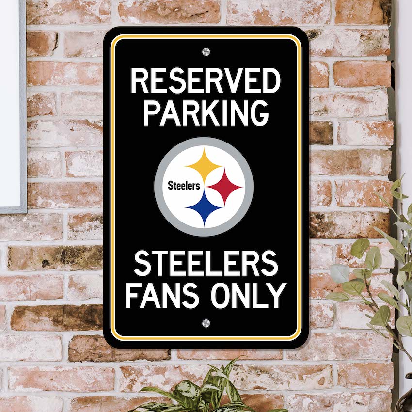 Pittsburgh Steelers RESERVED Parking Sign