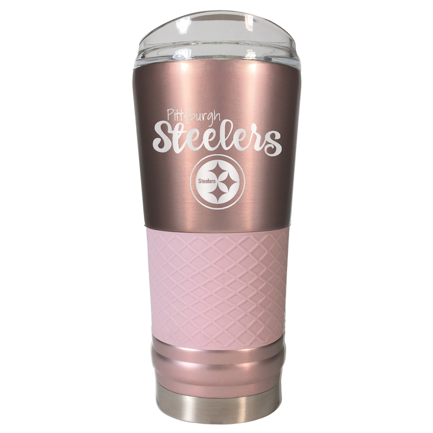 Pittsburgh Steelers 24 oz Rose Gold Draft Travel Tumbler