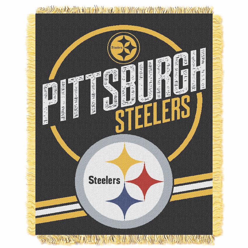 Pittsburgh Steelers Double Play Tapestry Blanket 48 x 60