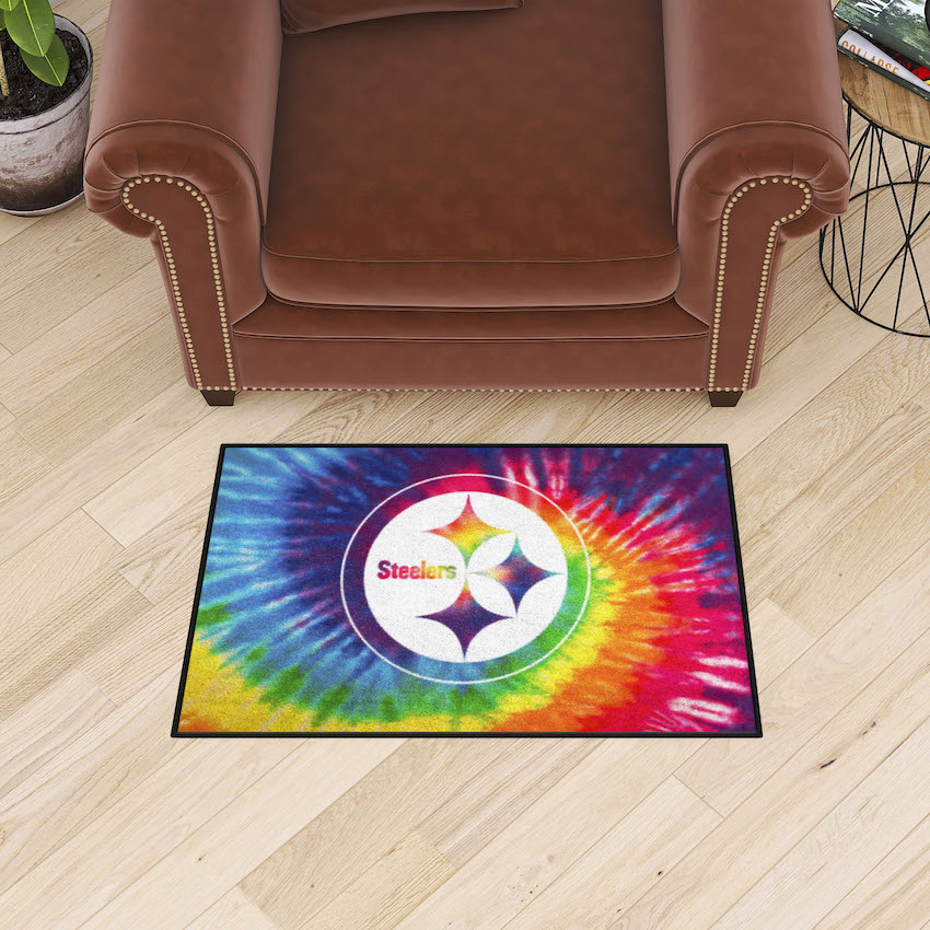 Pittsburgh Steelers TIE-DIE 20 x 30 Starter Floor Mat