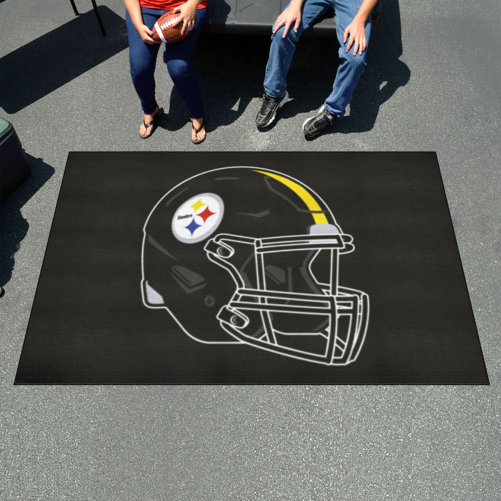 Pittsburgh Steelers ULTI-MAT 60 x 96 Rug - Helmet Logo