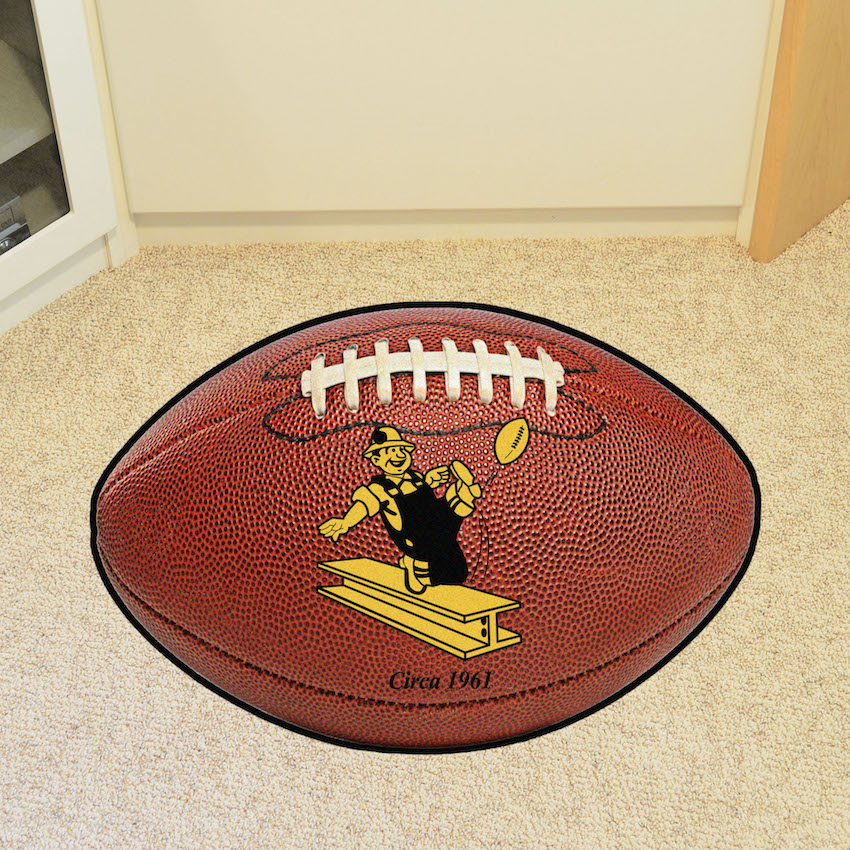 Pittsburgh Steelers Vintage 22 x 35 Football Mat Throwback Logo