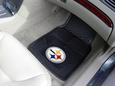 Pittsburgh Steelers Car Floor Mats 18 x 27 Heavy Duty Vinyl Pair