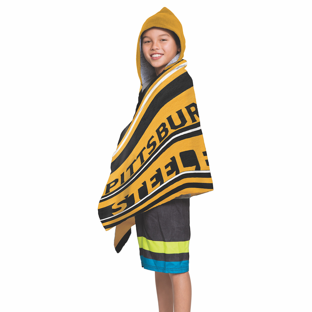 Pittsburgh Steelers Youth Hooded Beach Towel