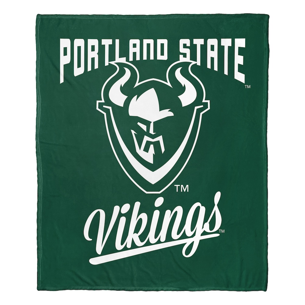 Portland State Vikings ALUMNI Silk Touch Throw Blanket 50 x 60 inch