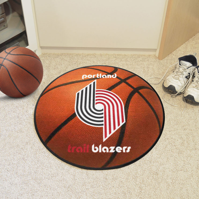Portland Trail Blazers Vintage Basketball Mat - Throwback Logo