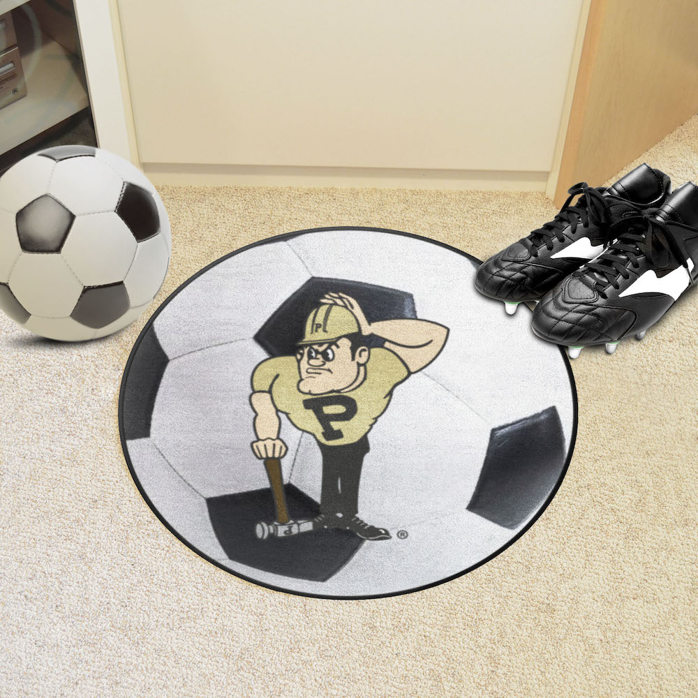 Purdue Boilermakers SOCCER BALL Mat - 2nd Logo