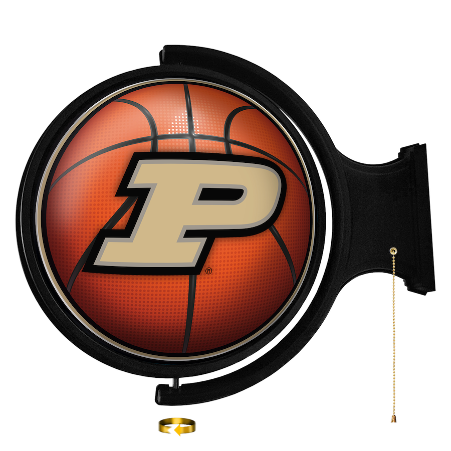 Purdue Boilermakers LED Rotating Wall Sign ~ BASKETBALL