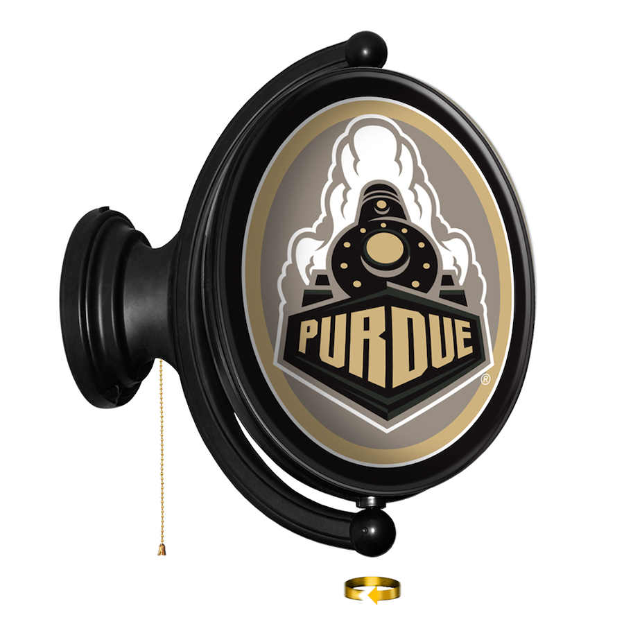 Purdue Boilermakers LED Rotating Wall Sign ~ OVAL SPECIAL