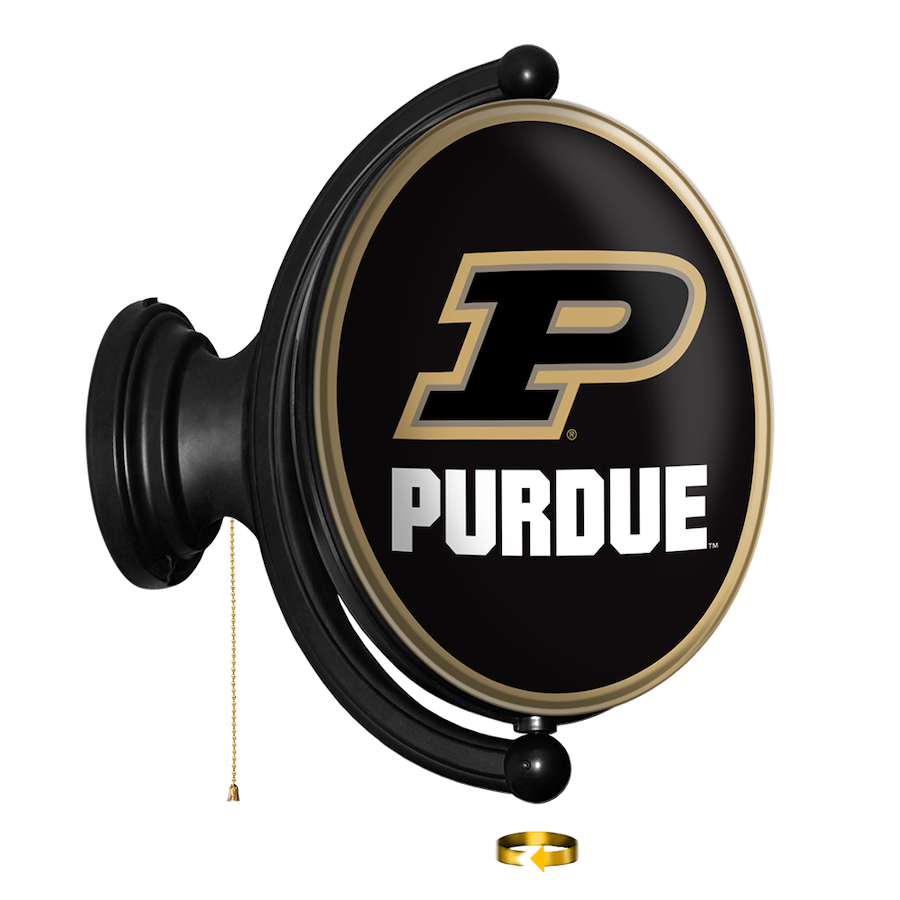 Purdue Boilermakers LED Rotating Wall Sign ~ OVAL