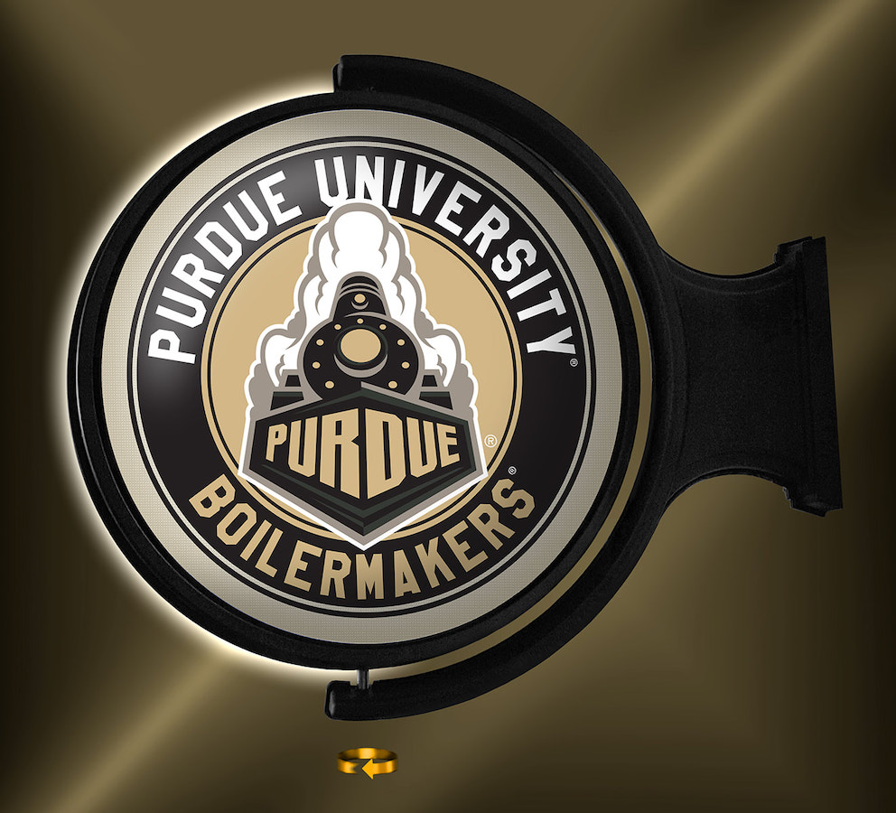 Purdue Boilermakers LED Rotating Wall Sign ~ SECONDARY