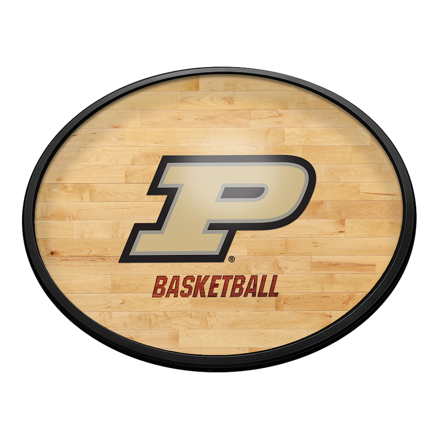 Purdue Boilermakers HARDWOOD Slimline LED Wall Sign ~ OVAL