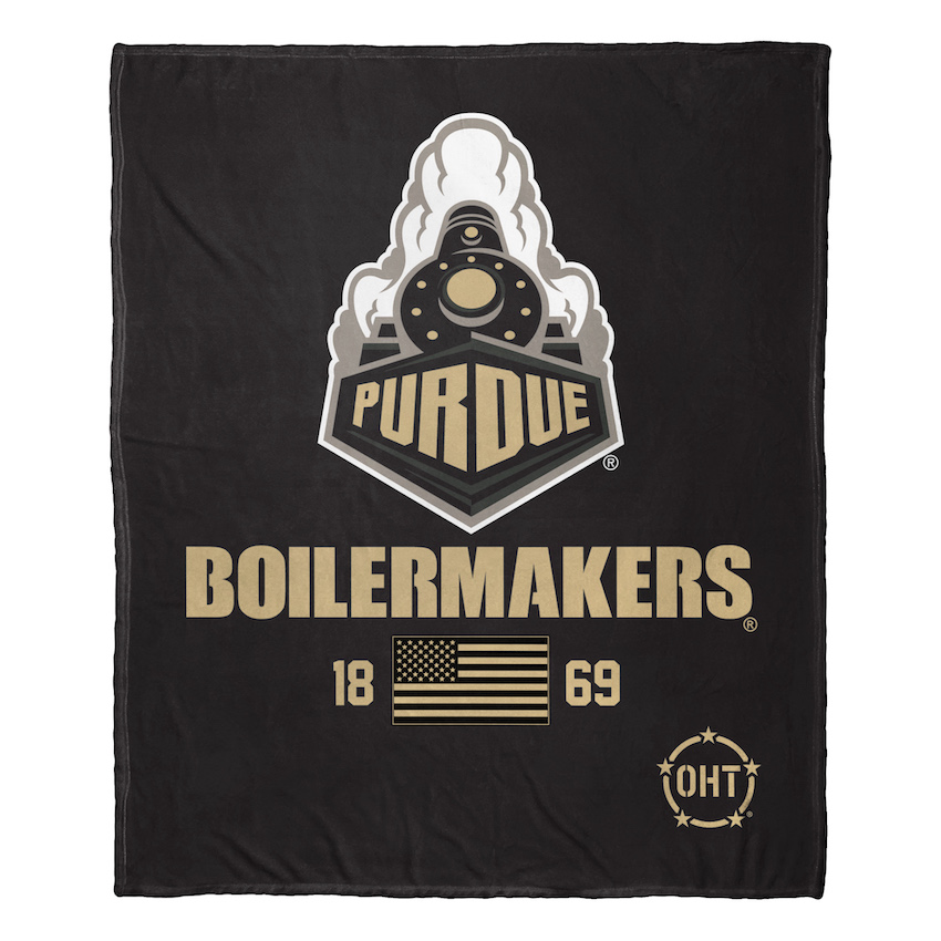 Purdue Boilermakers OHT Special OPS Silk Touch Throw Blanket