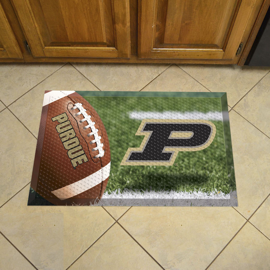 Purdue Boilermakers Ball Style SCRAPER Door Mat