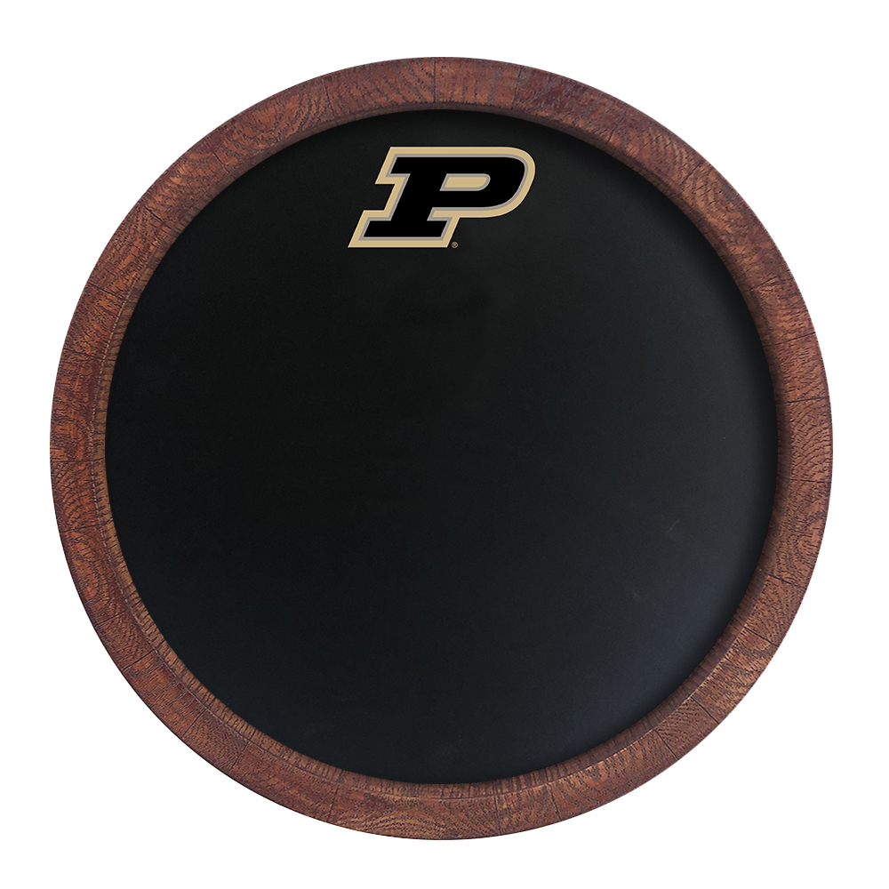 Purdue Boilermakers Chalkboard FAUX Barrel Top Sign