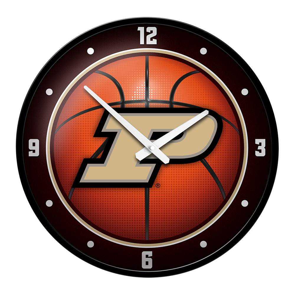 Purdue Boilermakers Modern Disc BASKETBALL Wall Clock