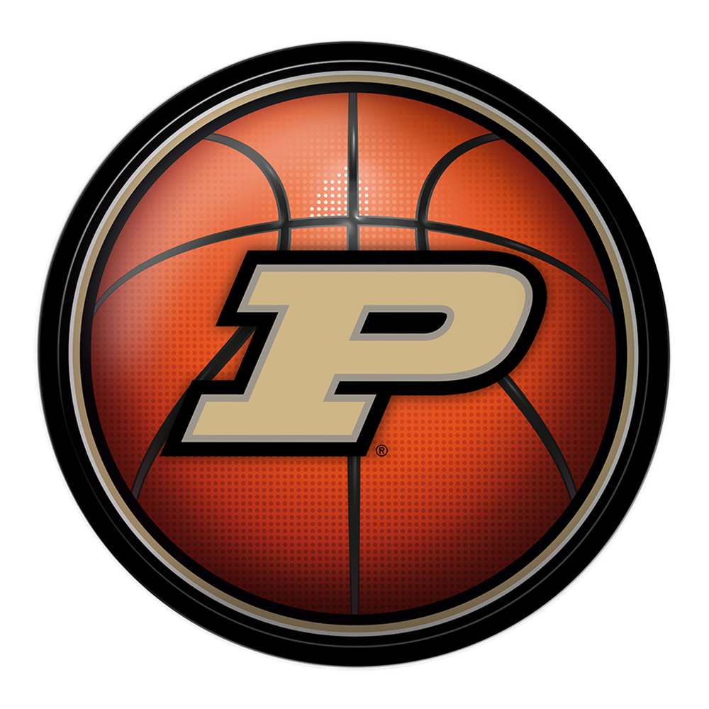 Purdue Boilermakers Modern Disc BASKETBALL Wall Sign