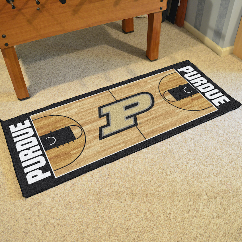 Purdue Boilermakers 30 x 72 Basketball Court Carpet Runner