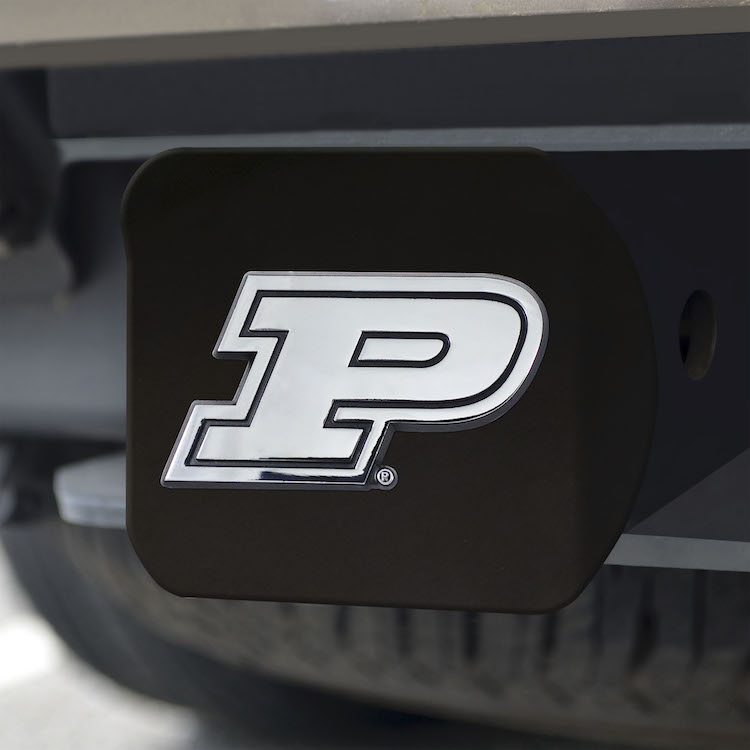 Purdue Boilermakers BLACK Trailer Hitch Cover